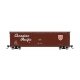 50′ Plug-Door Boxcar w/Roofwalk - Ready to Run -- Canadian Pacific 80000 (Boxcar Red, red, white, Script Lettering, Newsprint,