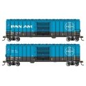 ACF 50`6` Outside-Braced Boxcar - Ready to Run - Silver Series(R) -- Pan Am Railways 31995 (blue, white), N, Bachmann Industries