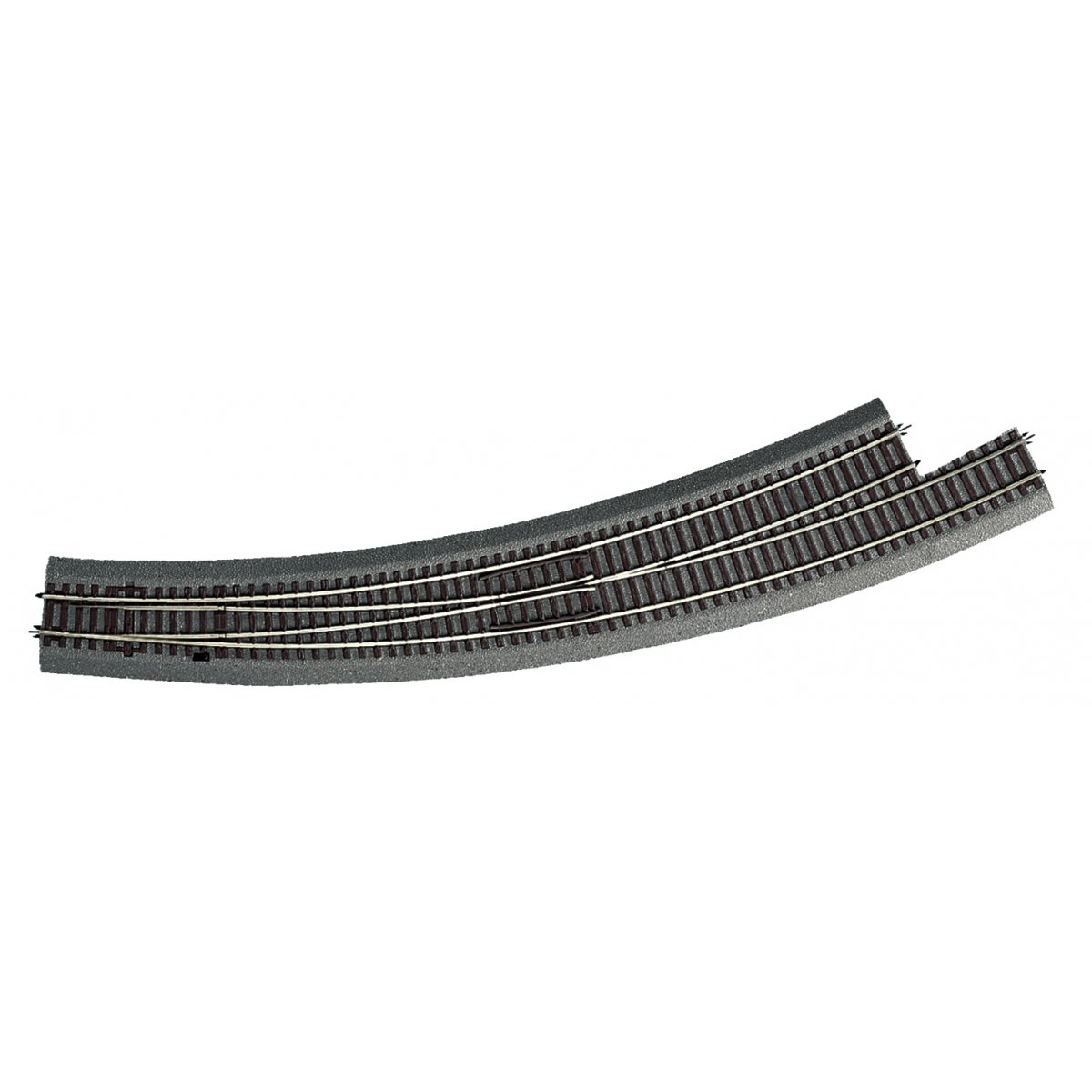 Curved turnout left -- Bogenweiche links -- BWl9-10 - HO - Roco 42568