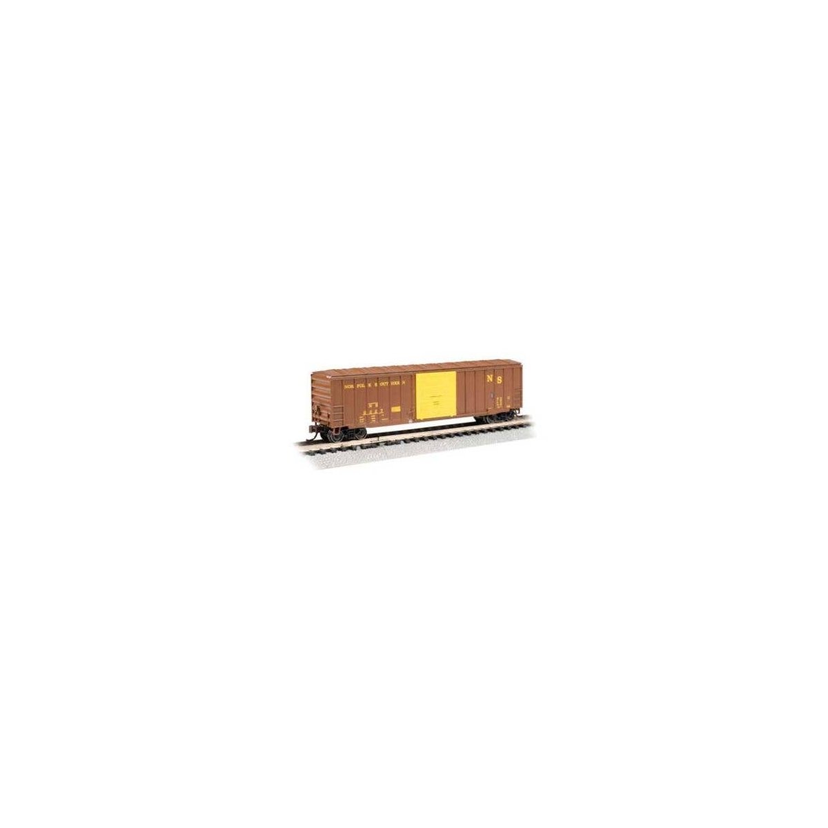 ACF 50`6` Outside-Braced Sliding-Door Boxcar - Ready to Run - Silver Series -- Original Norfo, N, Bachmann Industries 19668