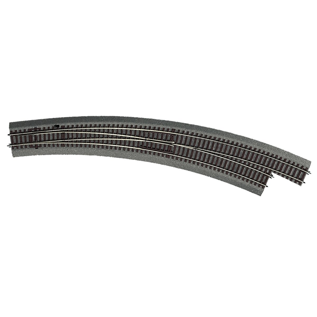 Curved turnout right -- Bogenweiche rechts -- BWr9-10 - HO - Roco 42569