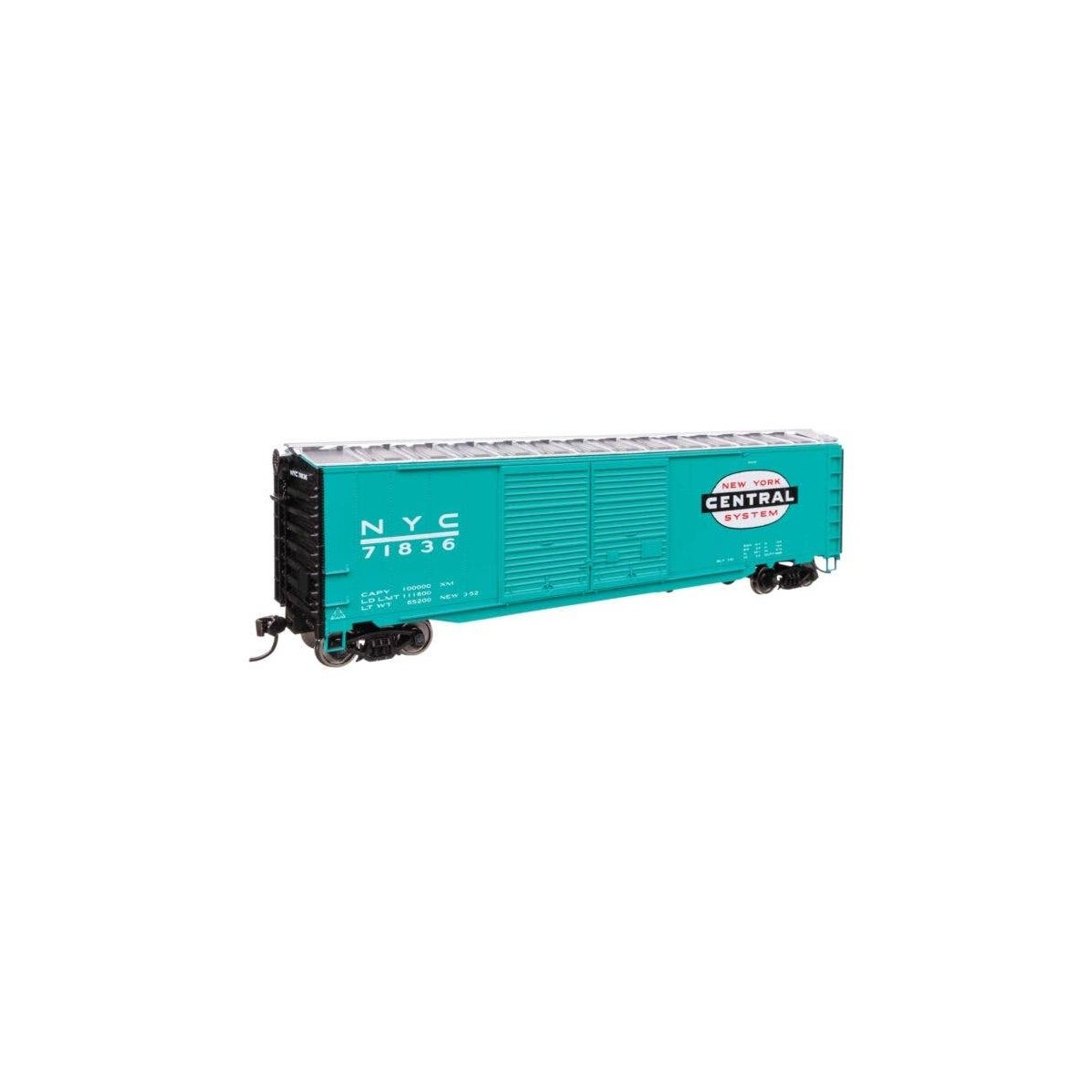 50′ AAR Improved Double-Door Boxcar - Ready to Run -- New York Central 71836, HO, WalthersMainline 46611