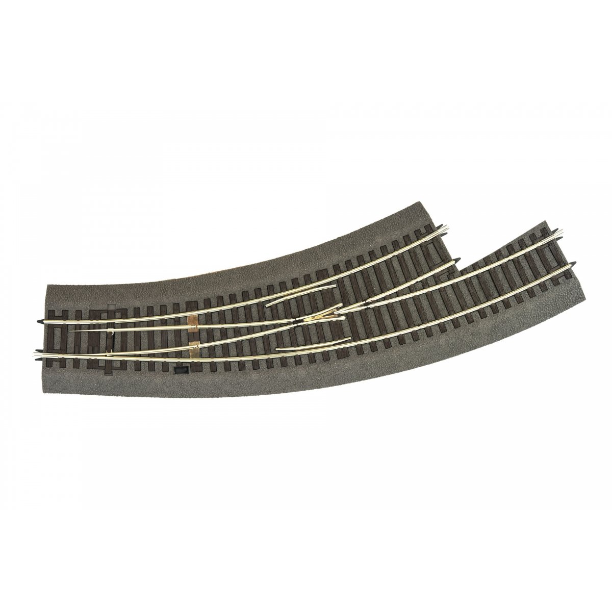 Curved turnout left -- Bogenweiche links -- BWl3-4 - HO - Roco 42572