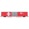 Thrall 86′ Hi-Cube Double-Door Auto Parts Boxcar - Ready to Run -- Santa Fe 36756 (red, white Large, Super Shock Control Logo)