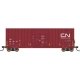 Gunderson 50′ Hi-Cube Plug-Door Boxcar Modern Ends - Ready to Run - Value Line -- Canadian National 405813 (Boxcar Red, white,