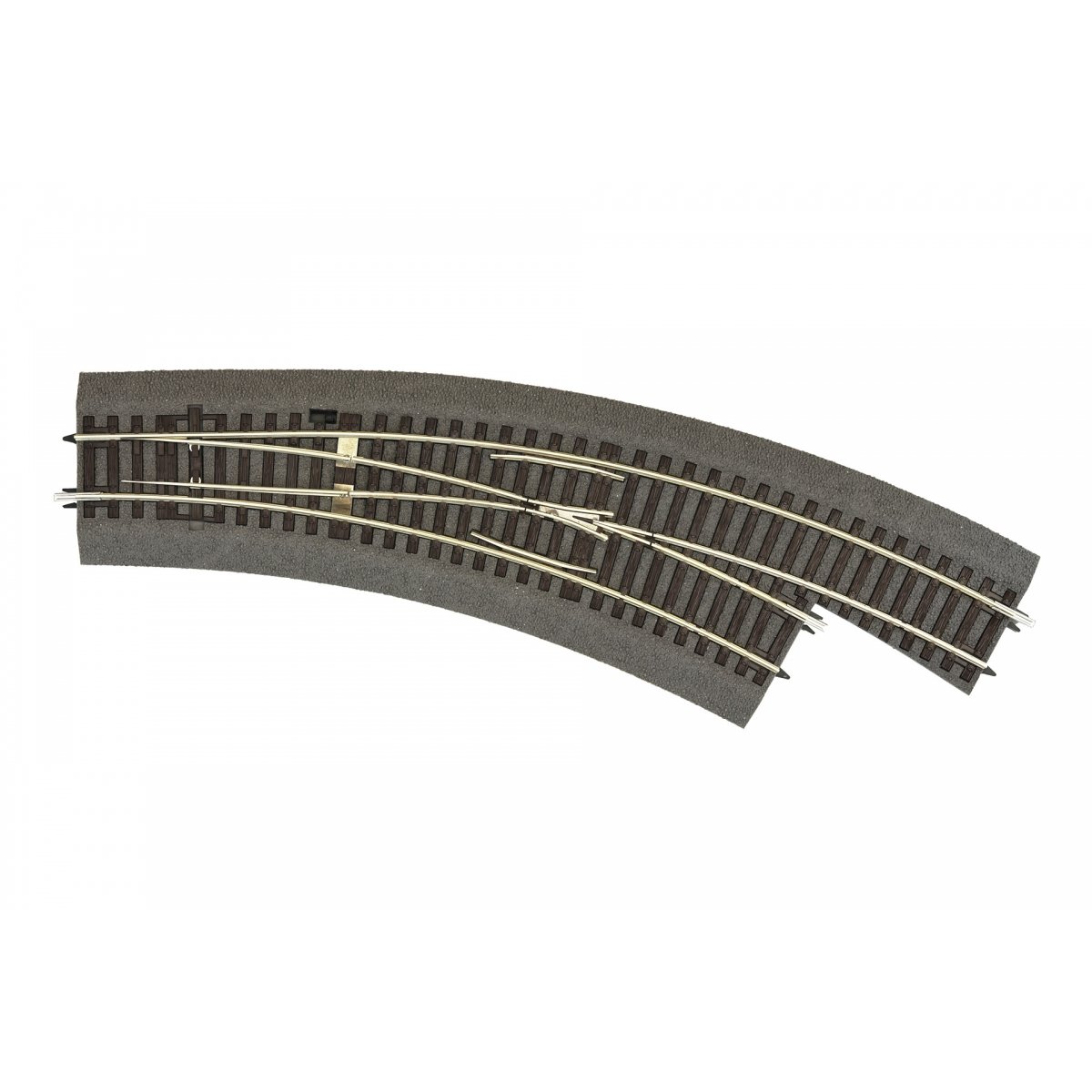 Curved turnout right -- Bogenweiche rechts -- BWr3-4 - HO - Roco 42573
