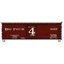 36′ Double-Sheathed Wood Boxcar, Steel Roof, Wood Ends, Straight Underf. Kit -- Big Four CCC&StL 83, HO, Accurail Inc 81891