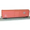 50` Steel Boxcar w/8` Superior Doors, Roofwalk, High Ladders, Brakewheel - K -- Western Pacific 36024 (Boxcar Red, black, Feathe