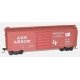 40′ PS-1 Steel Boxcar - Kit -- Ann Arbor 1409 (Boxcar Red, Flag Logo, Direct Route Slogan), HO, Accurail Inc 3450