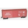 40′ PS-1 Steel Boxcar - Kit -- Ann Arbor 1409 (Boxcar Red, Flag Logo, Direct Route Slogan), HO, Accurail Inc 3450