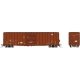 Pacific Car & Foundry 5241 Cubic Foot 50′ Boxcar 6-Pack - Ready to Run -- Seattle & North Coast SNC Set 1 (Boxcar Red, white),