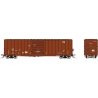 Pacific Car & Foundry 5241 Cubic Foot 50′ Boxcar 6-Pack - Ready to Run -- Seattle & North Coast SNC Set 1 (Boxcar Red, white),