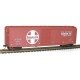50′ Single-Door Riveted-Side Boxcar - Kit -- Santa Fe 9582 (Boxcar Red, white, Large Logo, Ship & Travel Slogan), HO, Accurail