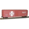 50′ Single-Door Riveted-Side Boxcar - Kit -- Santa Fe 9582 (Boxcar Red, white, Large Logo, Ship & Travel Slogan), HO, Accurail