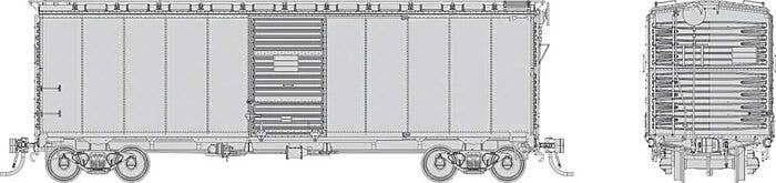 1937 AAR 40′ Boxcar w/Square Corner 6-Pack - Ready to Run -- Undecorated, HO, Rapido Trains Inc 180099