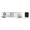 Pacific Car & Foundry 5241 Cubic Foot 50′ Boxcar - Ready to Run -- Guilford B&M (white, black, orange), HO, Rapido Trains Inc 