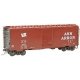 Pullman-Standard PS-1 40` Boxcar w/6` Door - Ready to Run -- Ann Arbor 340 (As-Delivered 1956, Boxcar Red, white, Flag Logo), HO