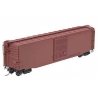 50` PS-1 Boxcar w/Standard Coupler, 9` Low Tack Doors - Sharp Slope, No Lip -- Boxcar Red, HO, Kadee Quality Products 6000