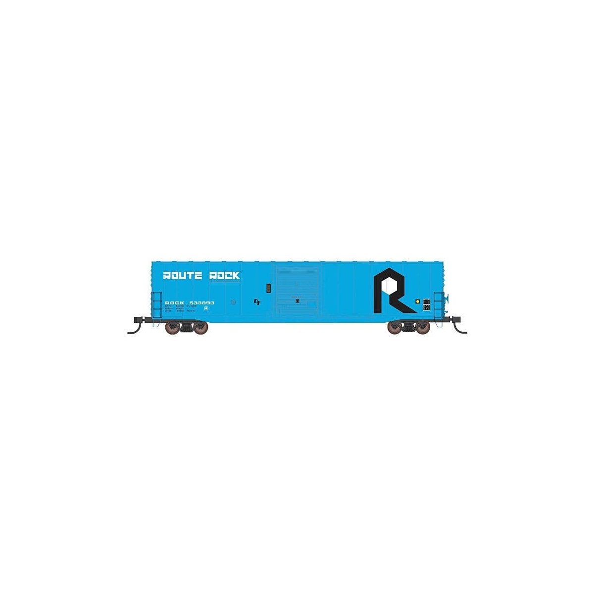 60′ PS-1 Single-Door Boxcar - Ready to Run -- Rock Island (blue, black, white), HO, Intermountain Railway Company 46933