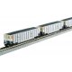 BethGon Coalporter 8-Pack - Ready to Run -- Union Pacific (silver, yellow, Small Shield), N, Kato USA Inc 1064631