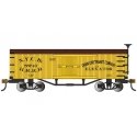 34′ Old-Time Wood Boxcar - Ready to Run - Silver Series(R) -- New York Central & Hudson River 55749 (yellow, Boxcar Red), HO, 