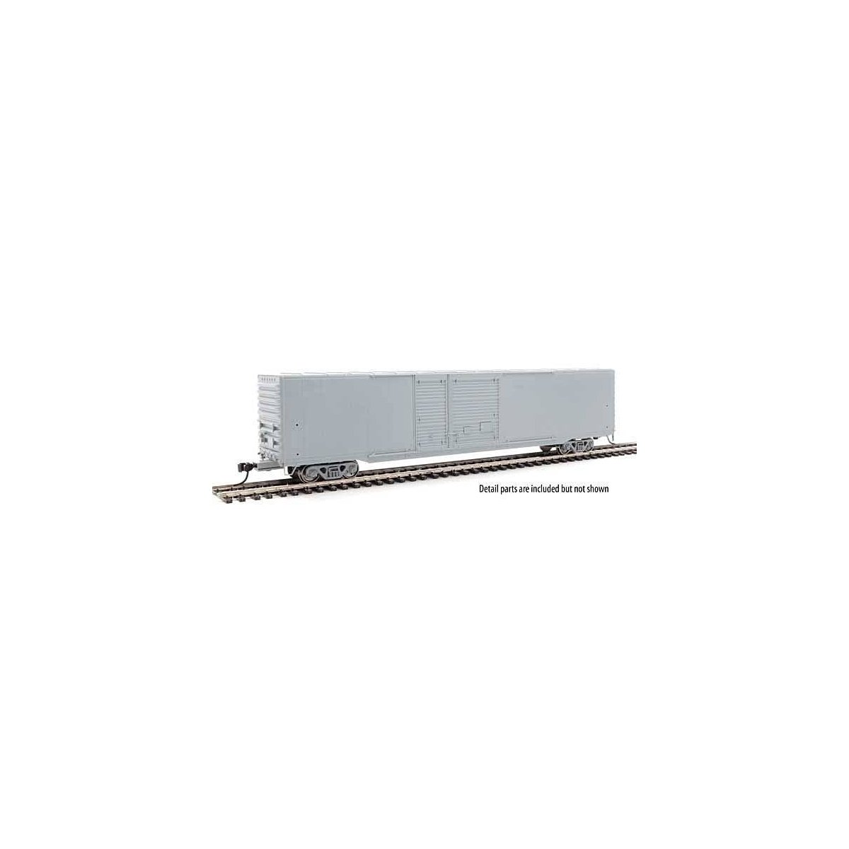 60` Pullman-Standard Auto Parts Boxcar (10` and 6` doors) - Ready to Run -- Undecorated, HO, WalthersMainline 3200