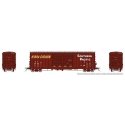 Pacific Car & Foundry B-70-69 Boxcar 6-Pack - Ready to Run -- Southern Pacific 4 (Boxcar Red, white, yellow), HO, Rapido Trains 