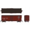 1937 AAR 40′ Boxcar w/Square Corner 6-Pack - Ready to Run -- Southern Pacific Set 1 (Boxcar Red, black, Lines Logo), HO, Rapid