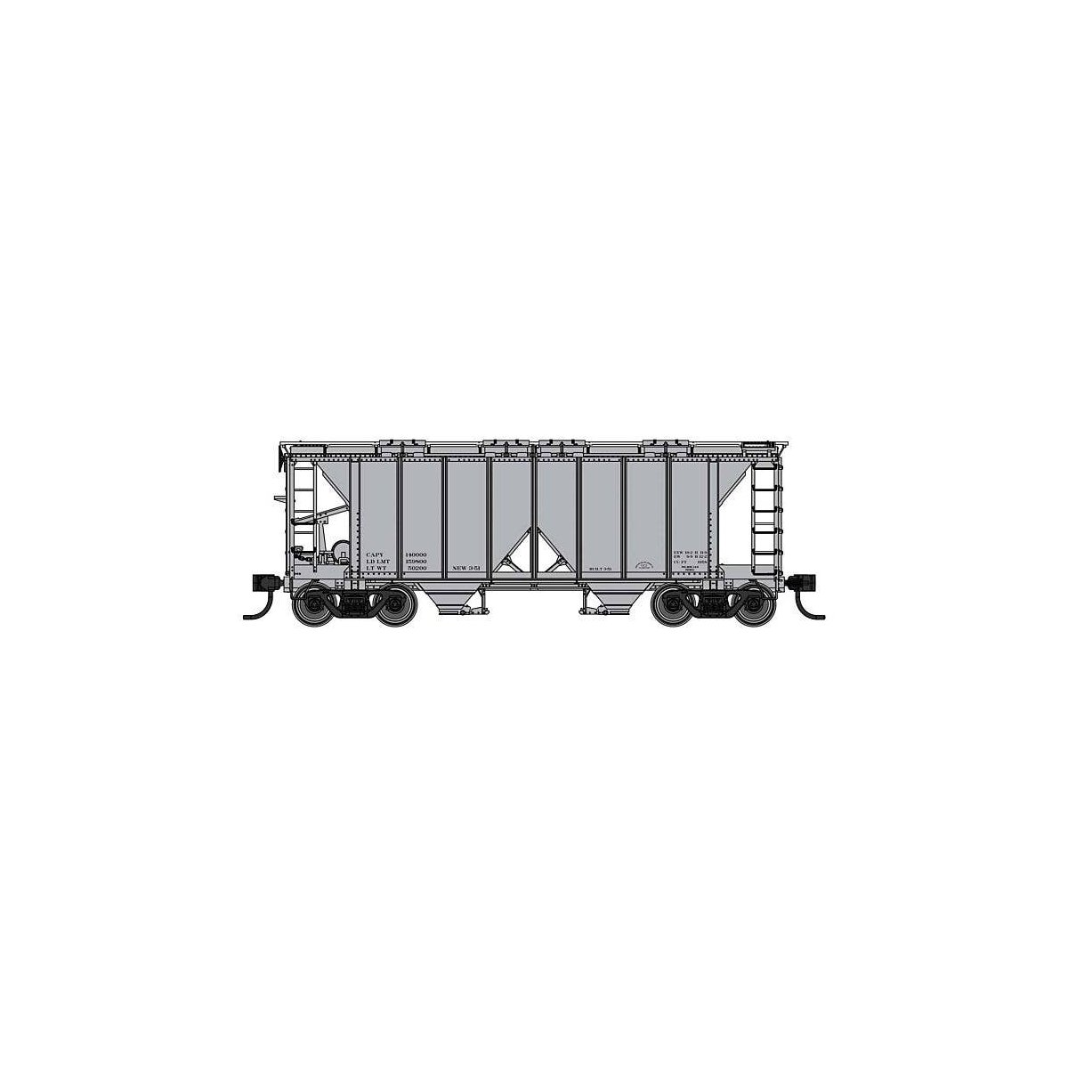 ACF 1958 Cu Ft Covered Hopper - Ready to Run -- Data Only, HO, WalthersMainline 49701