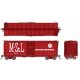 1937 AAR 40′ Boxcar w/Round Corner 6-Pack - Ready to Run -- Minneapolis & St Louis Set 1 (red, white, Peoria Gateway Logo), HO