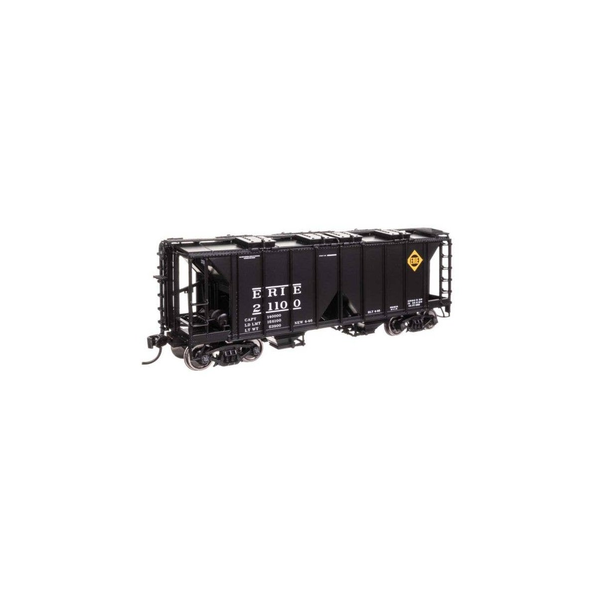 ACF 1958 Cu Ft Covered Hopper - Ready to Run -- Erie 21100, HO, WalthersMainline 49714