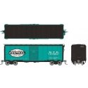 1937 AAR 40′ Boxcar w/Round Corner 6-Pack - Ready to Run -- New York Central Set 1 (Jade Green, black, white, Large Logo), HO,