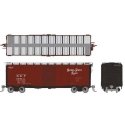 1937 AAR 40′ Boxcar w/Round Corner 6-Pack - Ready to Run -- Nickel Plate Road Set 1 (Boxcar Red, black), HO, Rapido Trains Inc