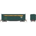 USRA 40′ Double-Sheathed Wood Boxcar 6-Pack - Ready to Run -- Northwestern Pacific Set 2 (Overnight Scheme, green, yellow, red