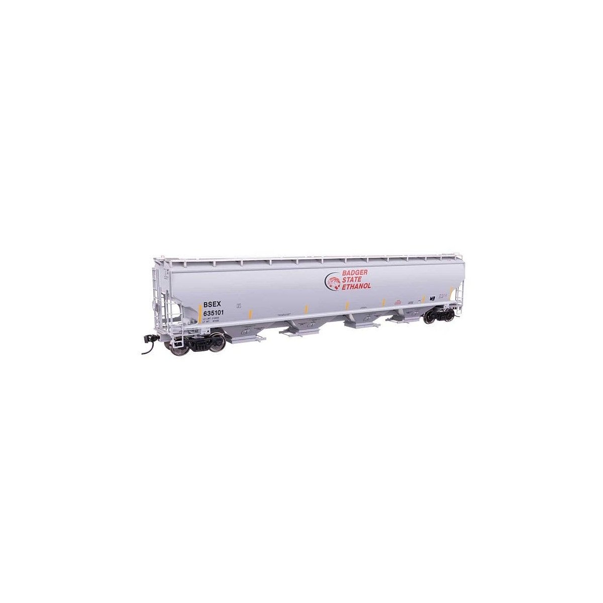 67′ Trinity 6351 4-Bay Covered Hopper - Ready to Run -- Badger State Ethanol BSEX 635101, HO, WalthersProto 110312