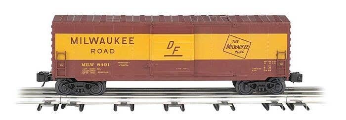 Operating Boxcar - 3-Rail - Ready to Run - Williams(TM) -- Milwaukee Road, O, Bachmann Industries 47978