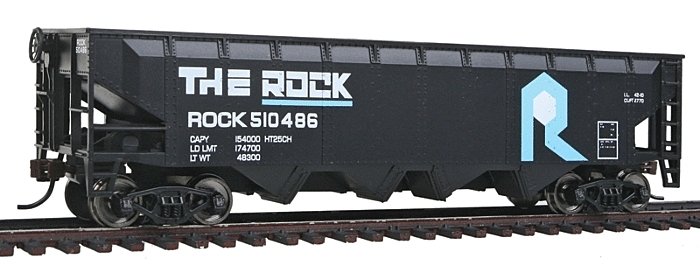 Offset Hopper - Ready to Run -- Rock Island (black, blue, white), HO, WalthersTrainline 1423