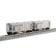 ACF 2-Bay Covered Hopper pkg(8) - Ready-to-Run - 2 Each of 4 Roadnames -- Santa Fe Chicago, Burlin, N, Kato USA Inc 1064700