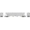 Procor 5820 Covered Hopper 3-Pack - Ready to Run -- Dow Chemical DCLX (gray, black, Reporting , N, Rapido Trains Inc 560009