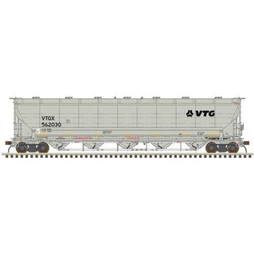Trinity 5660 PD Covered Hopper - Ready to Run -- VTG North America VTGX 562037 (gray, HO, Atlas Model Railroad Co. 20007513