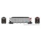 AutoFlood III Rapid Discharge Coal Hopper w/Load - Ready to Run -- GATX Capital GACX (silver, HO, Rapido Trains Inc 169049A
