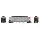 AutoFlood III Rapid Discharge Coal Hopper w/Load - Ready to Run -- GATX Capital GACX (silver, HO, Rapido Trains Inc 169050A