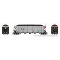 AutoFlood III Rapid Discharge Coal Hopper w/Load - Ready to Run -- GATX Capital GACX (silver, HO, Rapido Trains Inc 169050A