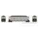 AutoFlood III Rapid Discharge Coal Hopper w/Load - Ready to Run -- Luminant TXUX (silver, bl, HO, Rapido Trains Inc 169060A