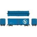GN 40′ 12-Panel Boxcar w/Late Improved Dreadnaught Ends 6-Pack - Ready to Run -- Great Northern (Big Sky Blue, white, Large Ro
