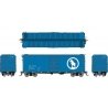 GN 40′ 12-Panel Boxcar w/Late Improved Dreadnaught Ends 6-Pack - Ready to Run -- Great Northern (Big Sky Blue, white, Large Ro