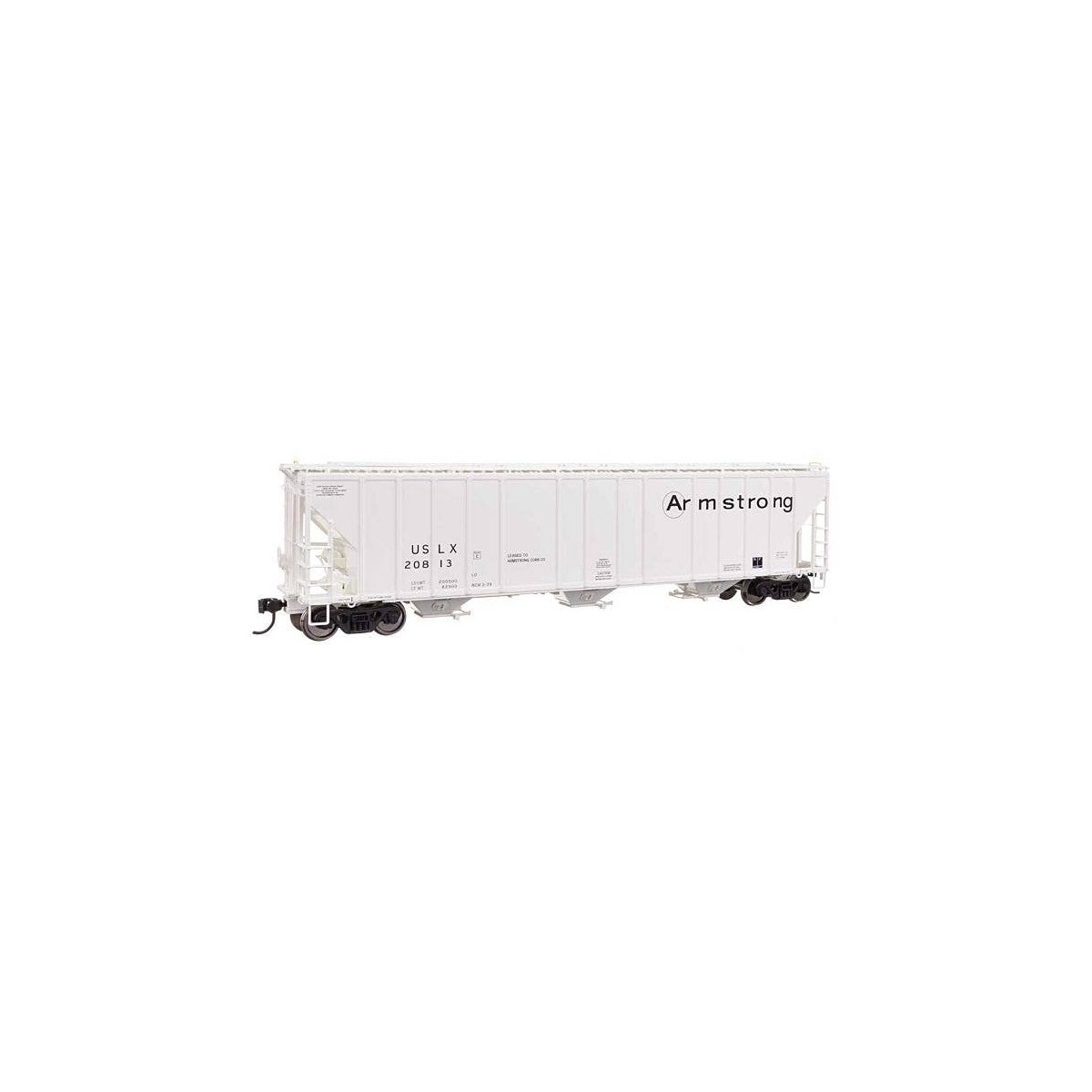 55′ Evans 4780 Covered Hopper - Ready To Run -- Armstrong USLX 20813, HO, WalthersProto 106176
