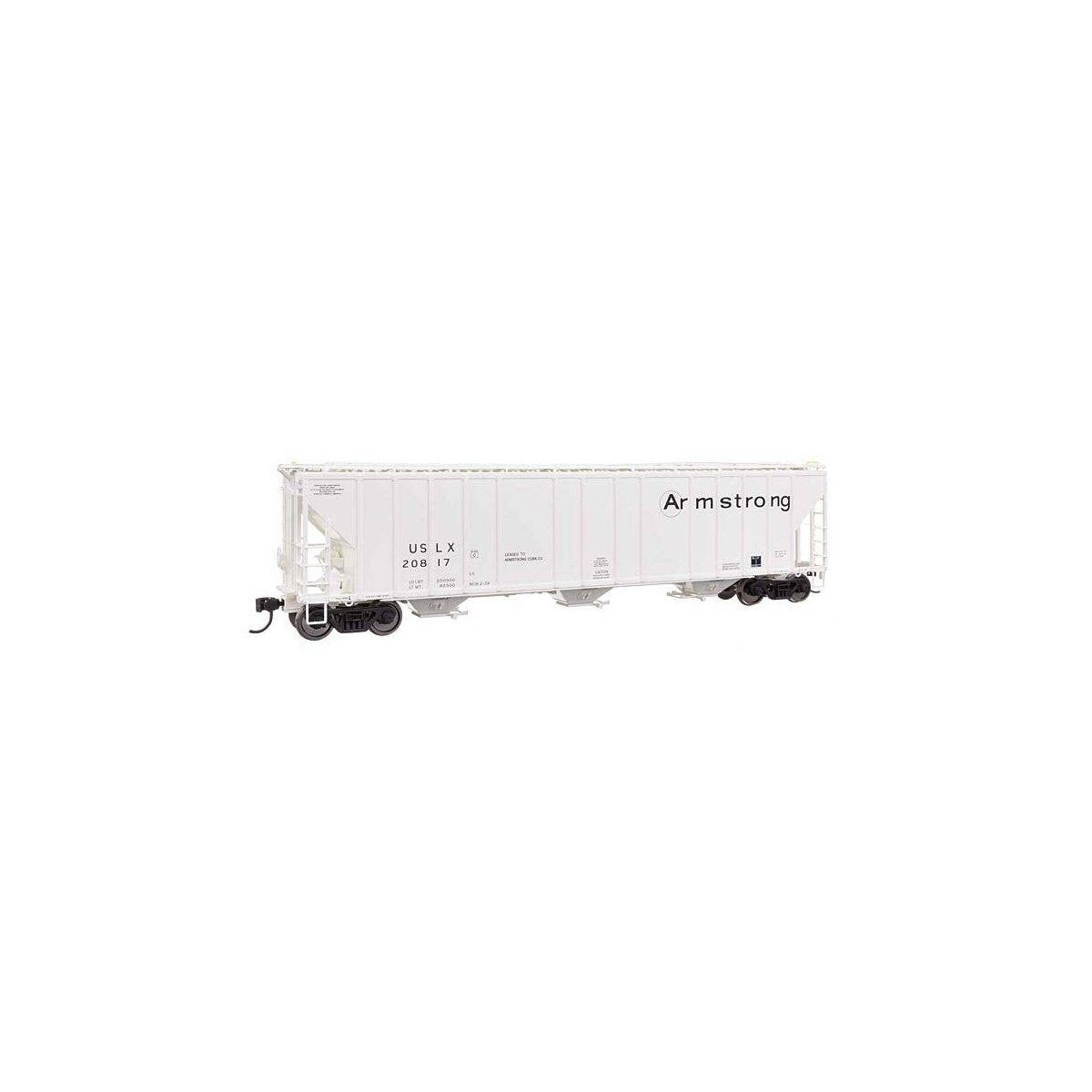 55′ Evans 4780 Covered Hopper - Ready To Run -- Armstrong USLX 20817, HO, WalthersProto 106177