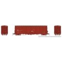 Pacific Car & Foundry B-70-69/71/75 Boxcar 6-Pack - Ready to Run -- Canadian National Set 1 (Boxcar Red, No Logo), HO, Rapido Tr