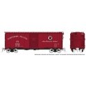 1937 AAR 40′ Boxcar w/Round Corner 6-Pack - Ready to Run -- Northern Pacific (Boxcar Red, Main Street Logo), HO, Rapido Trains